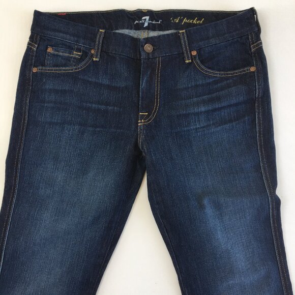 7 For All Mankind A Pocket Flare Jeans Womens 32 - Picture 2 of 11
